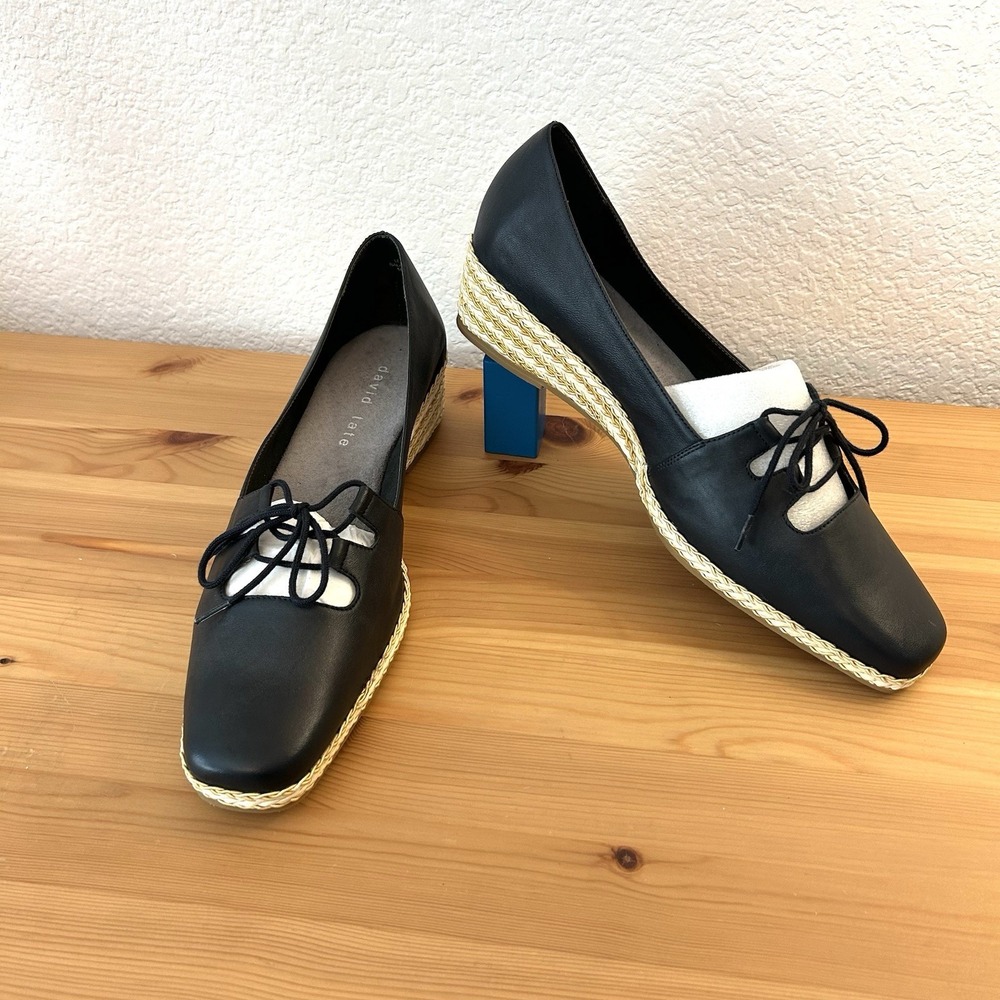 NEW David Tate Women's Espadrilles Black 11 Careercore Casual Preppy Shoes